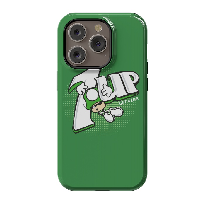 iPhone 14 Pro StrongFit 1UP Get a Life by Samiel Art