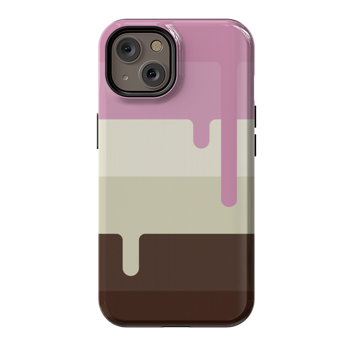 iPhone 14 StrongFit Neapolitan Ice Cream by Dellán