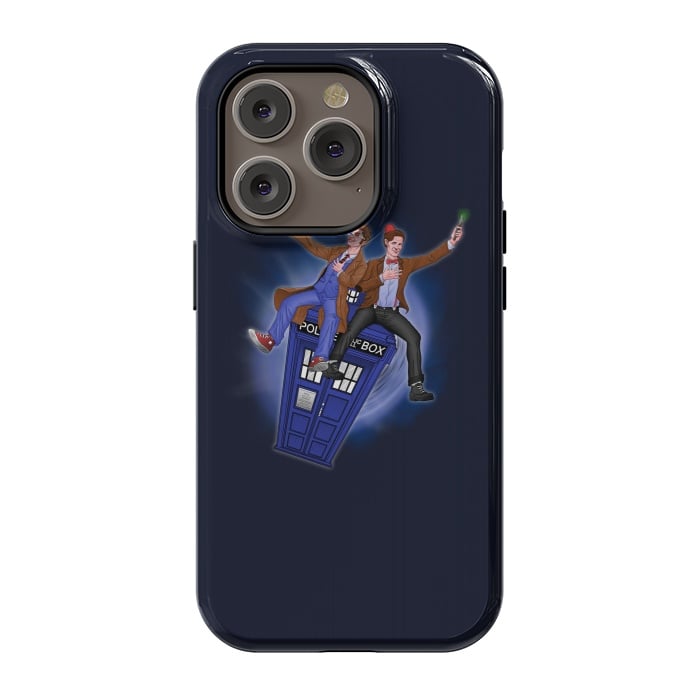 iPhone 14 Pro StrongFit THE DOCTOR'S TIMEY-WIMEY ADVENTURE by SKULLPY