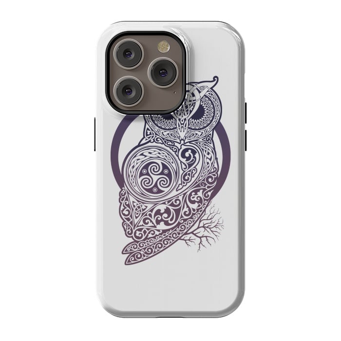 iPhone 14 Pro StrongFit CELTIC OWL by RAIDHO