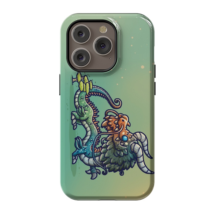 iPhone 14 Pro StrongFit Cute Chinese Dragon by Q-Artwork