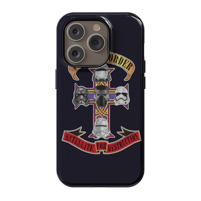 iPhone 14 Pro StrongFit SATELLITE FOR DESTRUCTION by SKULLPY