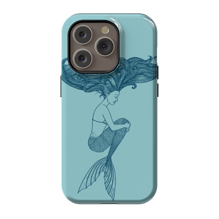 iPhone 14 Pro StrongFit Mermaid by Coffee Man