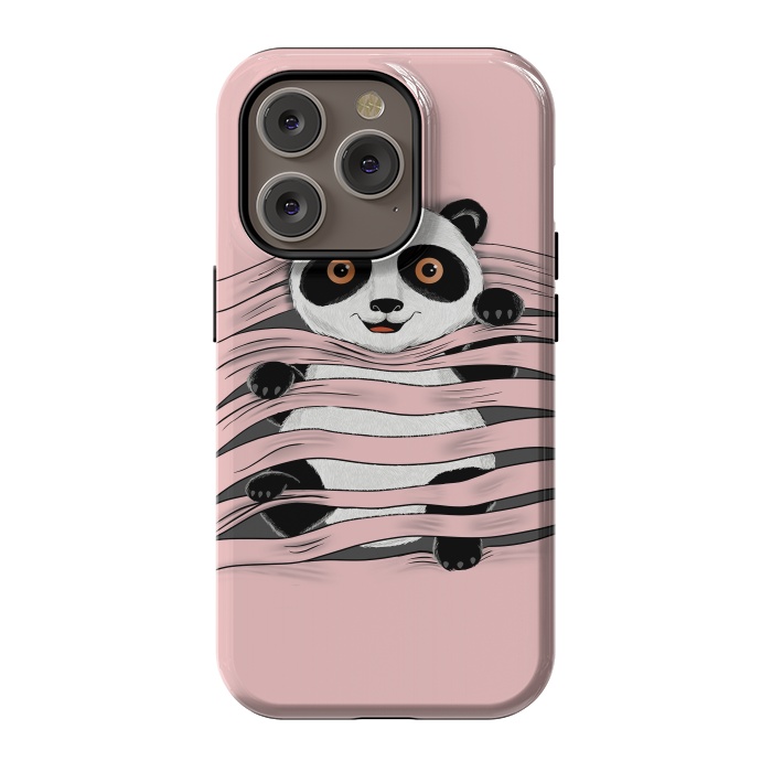 iPhone 14 Pro StrongFit Little Panda by Coffee Man