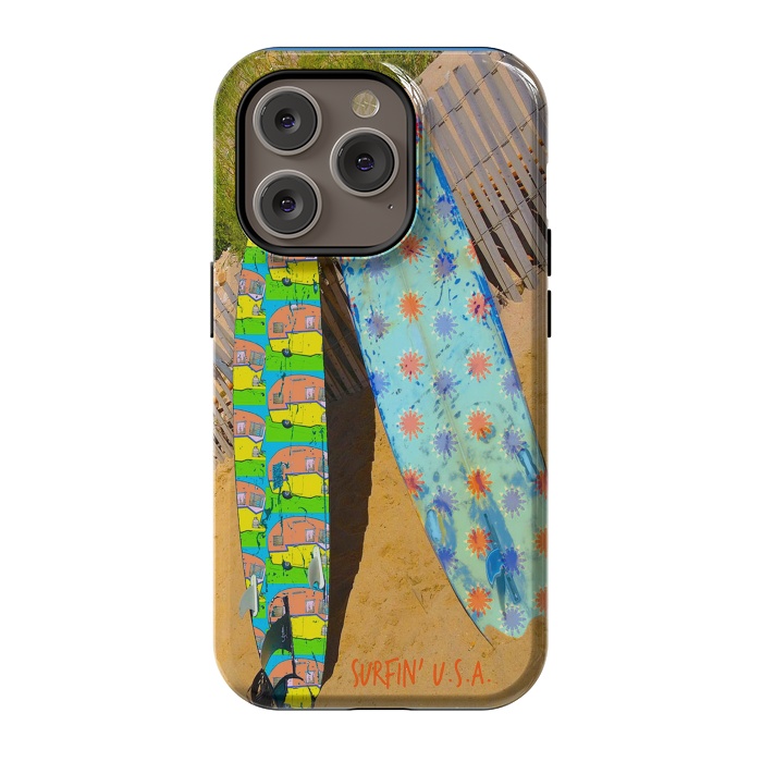 iPhone 14 Pro StrongFit Surfin USA by Bettie * Blue