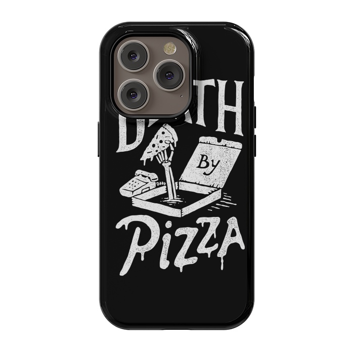 iPhone 14 Pro StrongFit Death By Pizza by Tatak Waskitho