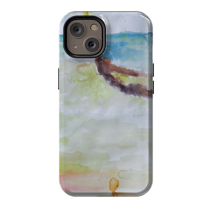 iPhone 14 StrongFit Miami Beach Watercolor #3 by ANoelleJay