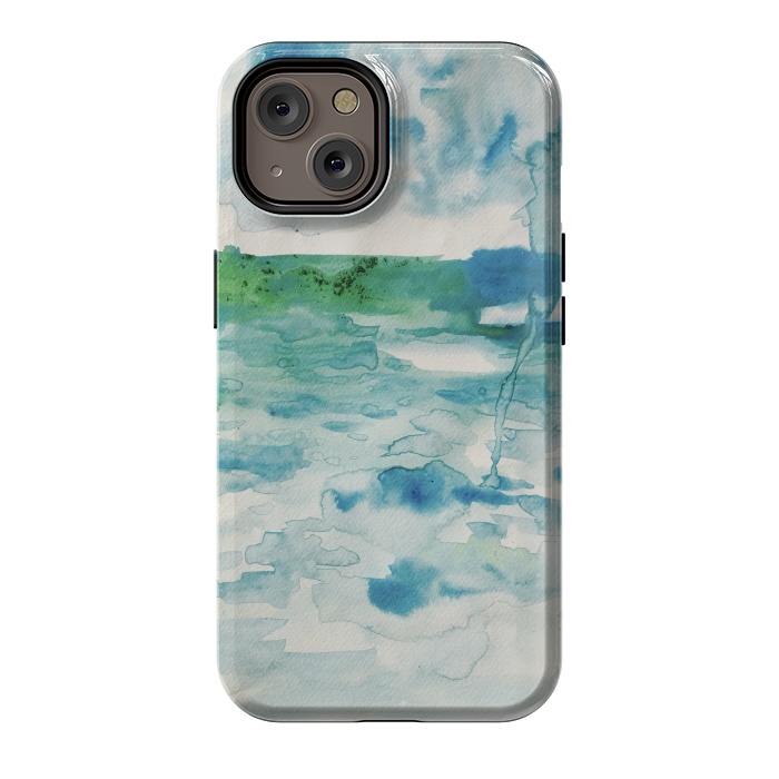 iPhone 14 StrongFit Miami Beach Watercolor #6 by ANoelleJay