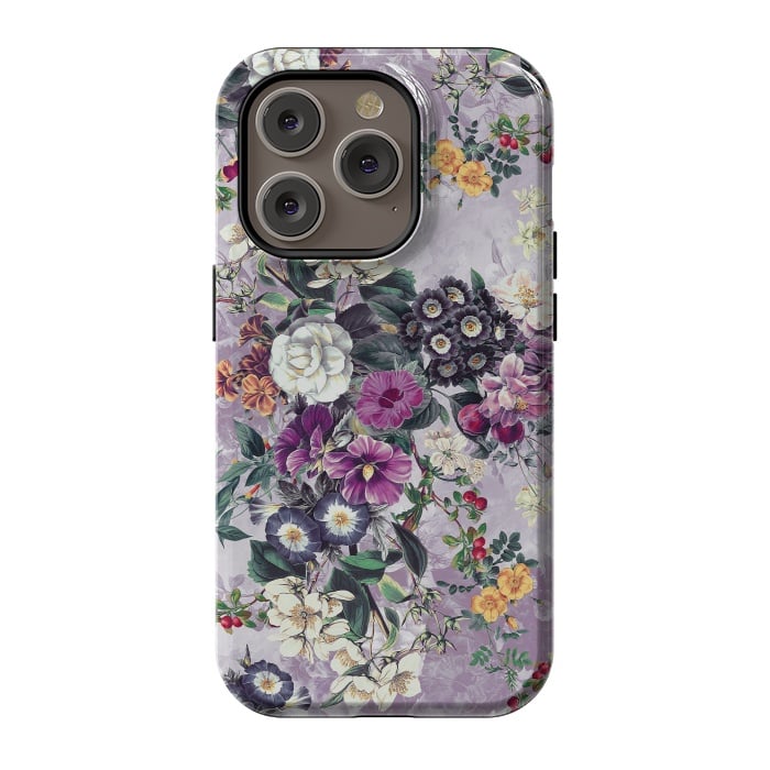 iPhone 14 Pro StrongFit Floral Pattern by Riza Peker