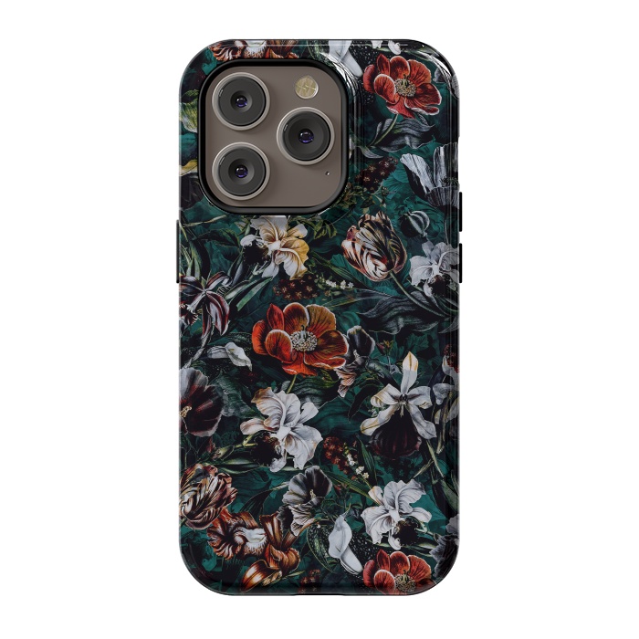 iPhone 14 Pro StrongFit Floral Pattern VI by Riza Peker