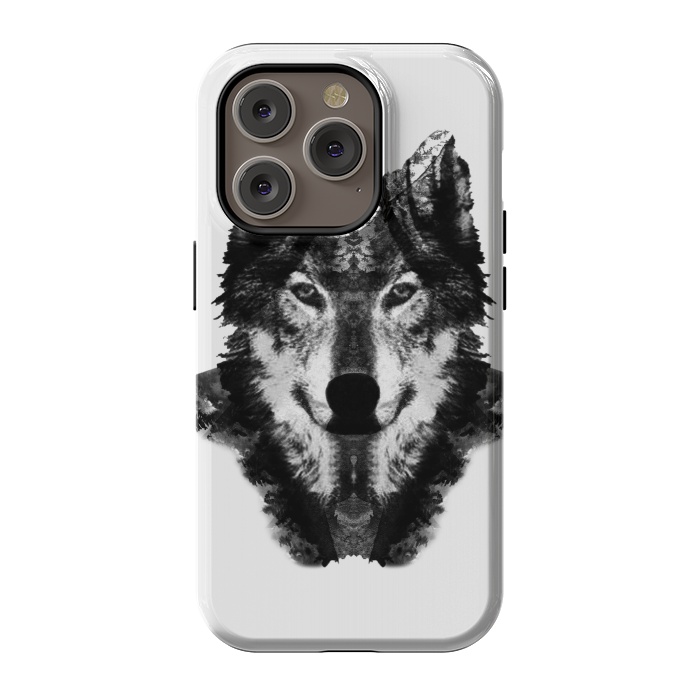 iPhone 14 Pro StrongFit The Black Forest Wolf  by Rui Faria