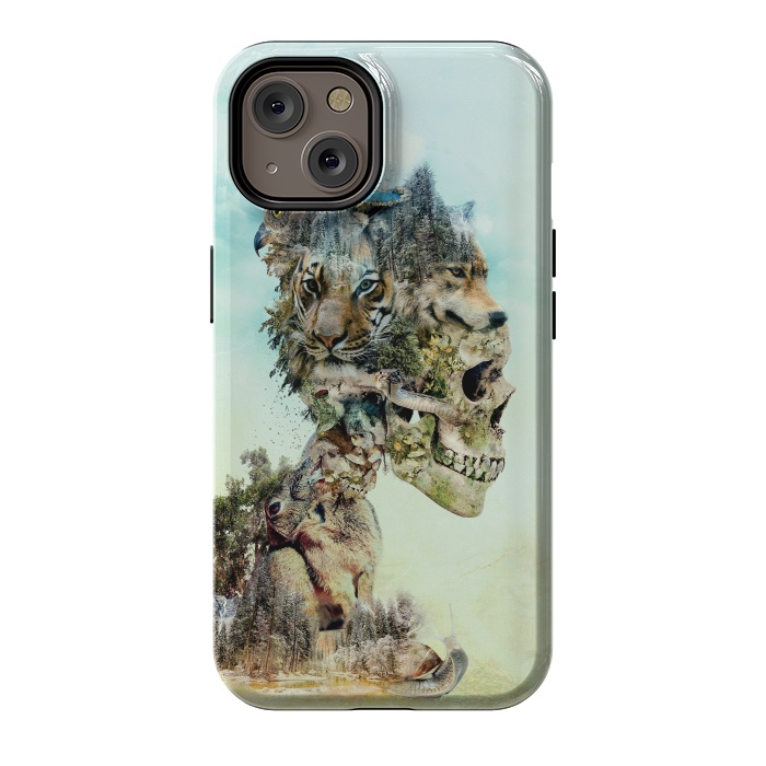 iPhone 14 StrongFit Nature Skull by Riza Peker