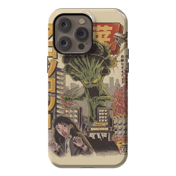 iPhone 14 Pro max StrongFit THE BROCCOZILLA by Ilustrata