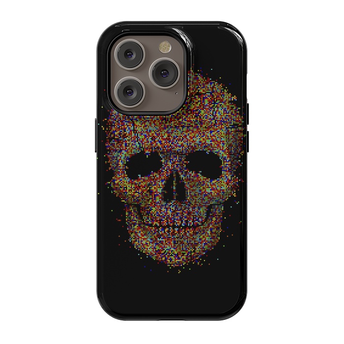 iPhone 14 Pro StrongFit Acid Skull by Sitchko