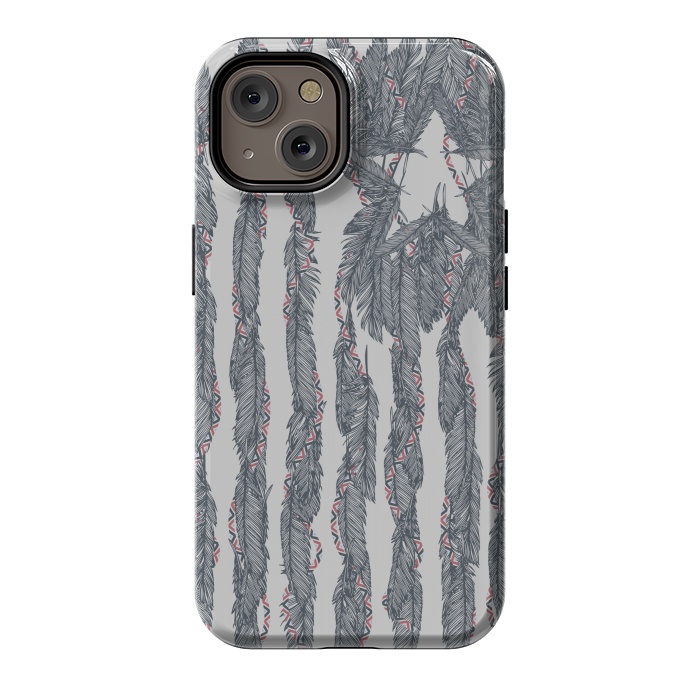 iPhone 14 StrongFit America Feather Flag by Sitchko