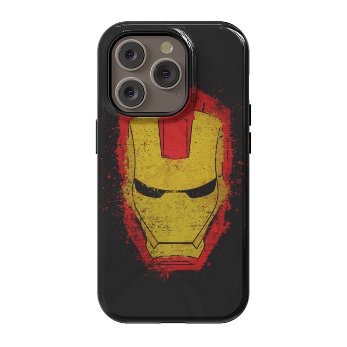 iPhone 14 Pro StrongFit Iron Man splash by Sitchko