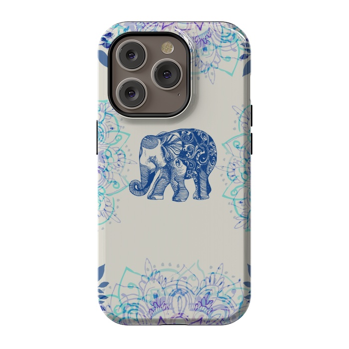 iPhone 14 Pro StrongFit Pretty Little Elephant  by Rose Halsey