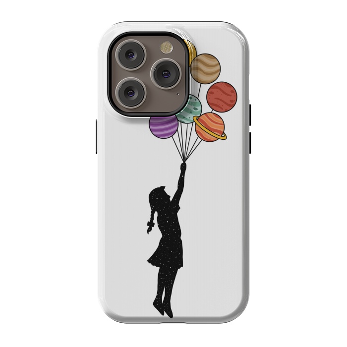 iPhone 14 Pro StrongFit Planets Balloons by Coffee Man
