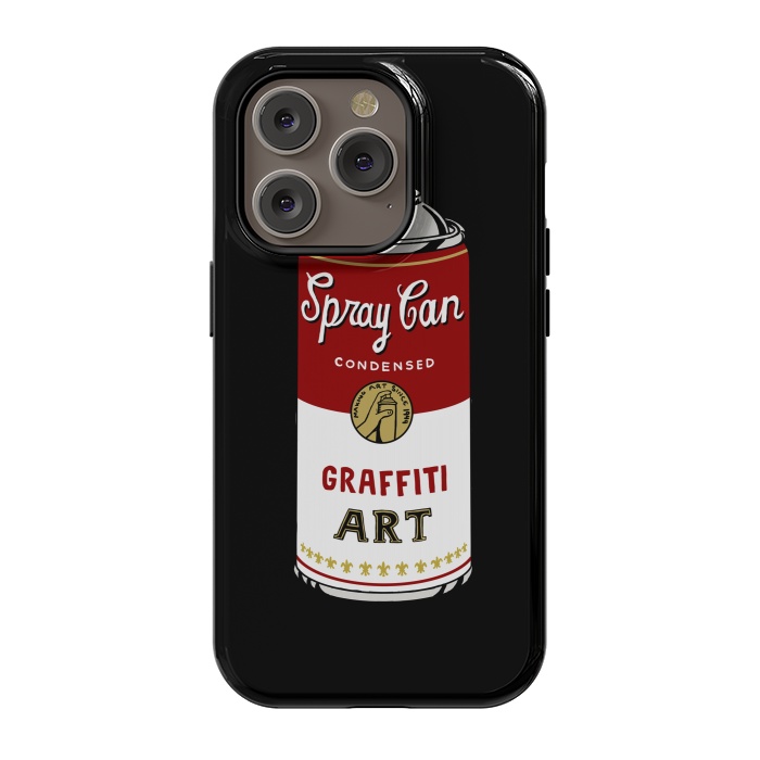 iPhone 14 Pro StrongFit Graffiti Can by Coffee Man