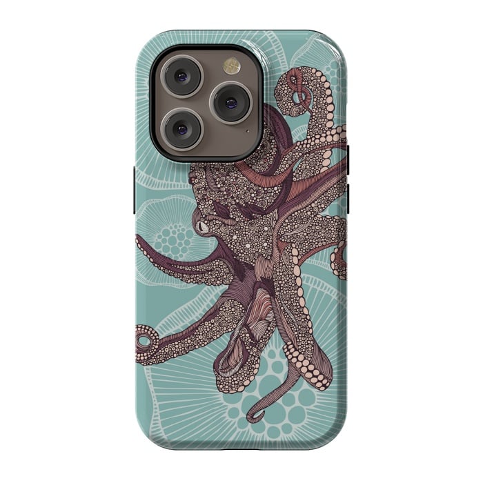 iPhone 14 Pro StrongFit Octopus by Valentina Harper