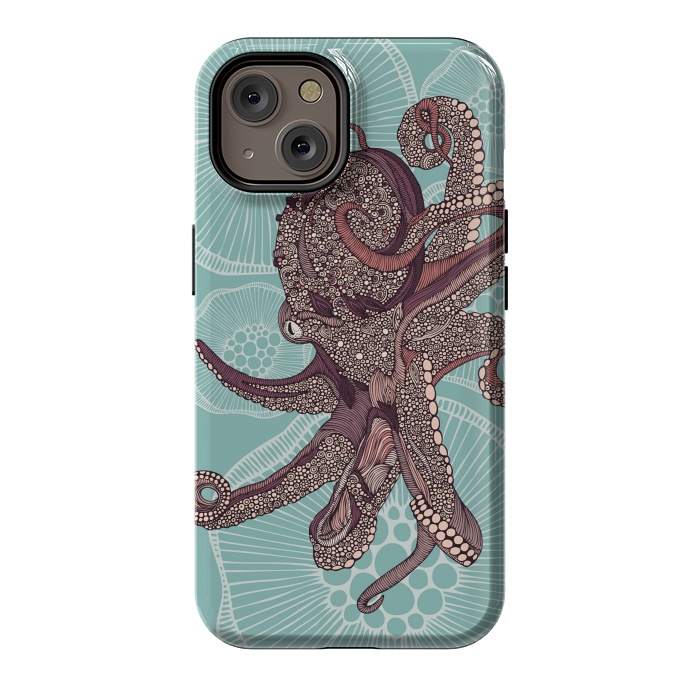 iPhone 14 StrongFit Octopus by Valentina Harper
