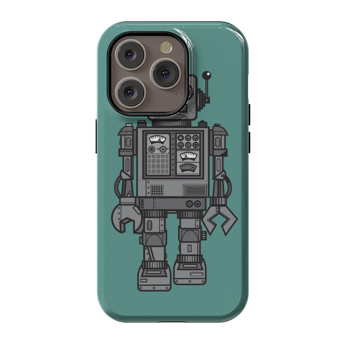 iPhone 14 Pro StrongFit A Vintage Robot Friend by Wotto