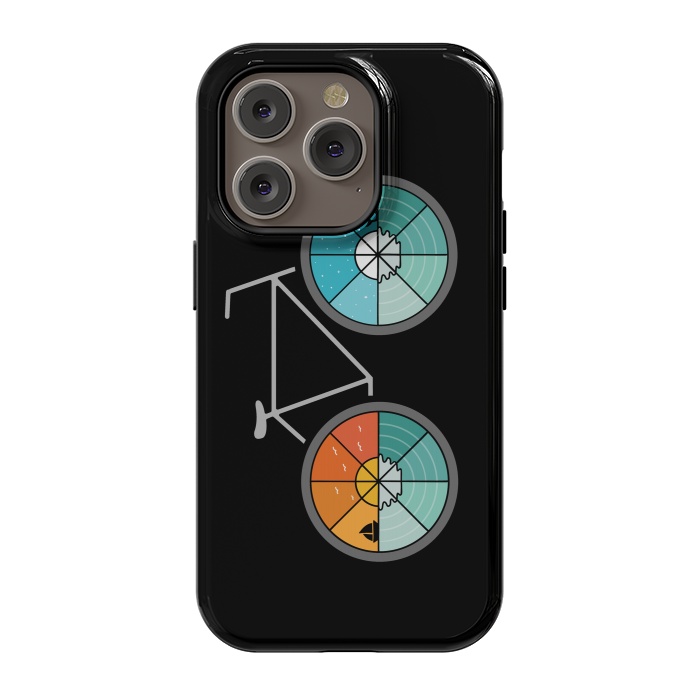 iPhone 14 Pro StrongFit Bicycle Landscape by Coffee Man