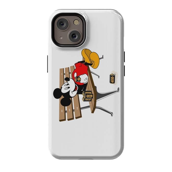 iPhone 14 StrongFit Mickey Mouse Drinking Star Wars Beer by Alisterny