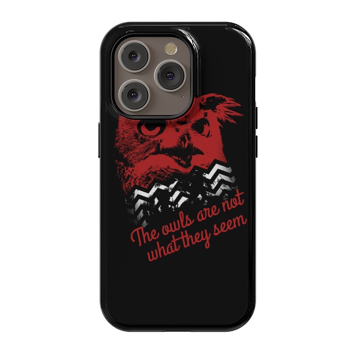 iPhone 14 Pro StrongFit Twin Peaks The Owls Are Not What They Seem by Alisterny