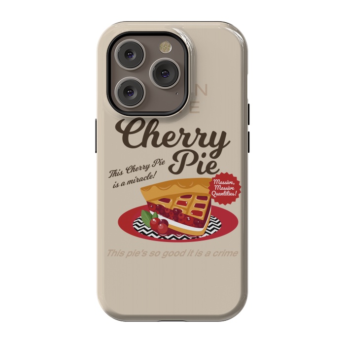 iPhone 14 Pro StrongFit Twin Peaks Damn Fine Cherry Pie by Alisterny
