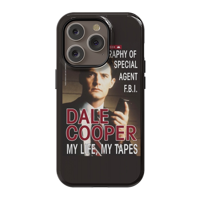 iPhone 14 Pro StrongFit Twin Peaks Dale Cooper Book by Alisterny