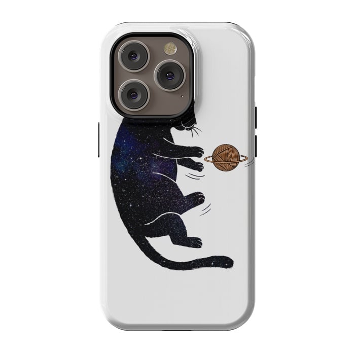 iPhone 14 Pro StrongFit Cat Universe by Coffee Man
