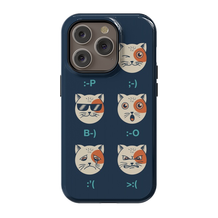 iPhone 14 Pro StrongFit Cat Emoticon by Coffee Man