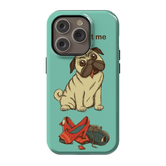 iPhone 14 Pro StrongFit Dog And Shoes by Coffee Man