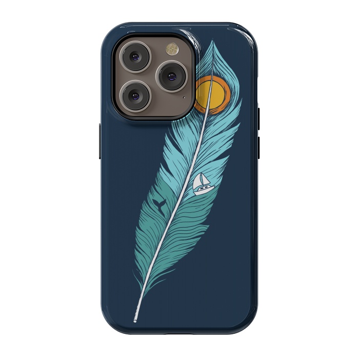 iPhone 14 Pro StrongFit Feather Landscape by Coffee Man