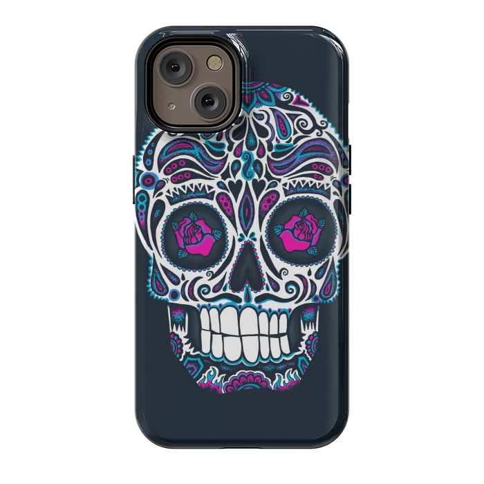 iPhone 14 StrongFit Calavera IV Neon  by Wotto