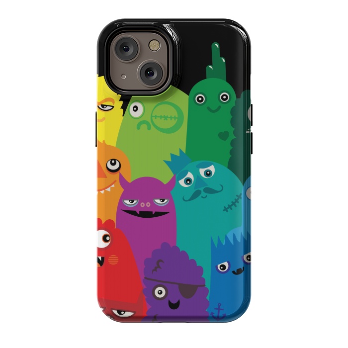 iPhone 14 StrongFit Phone full of Monsters by Wotto