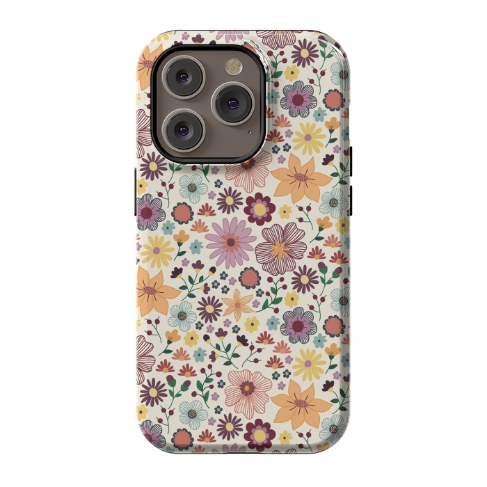 iPhone 14 Pro StrongFit Wild Bloom by TracyLucy Designs