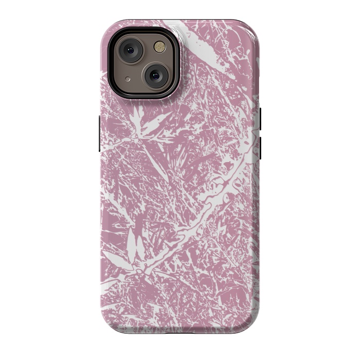 iPhone 14 StrongFit Pink Floral Art by Zala Farah