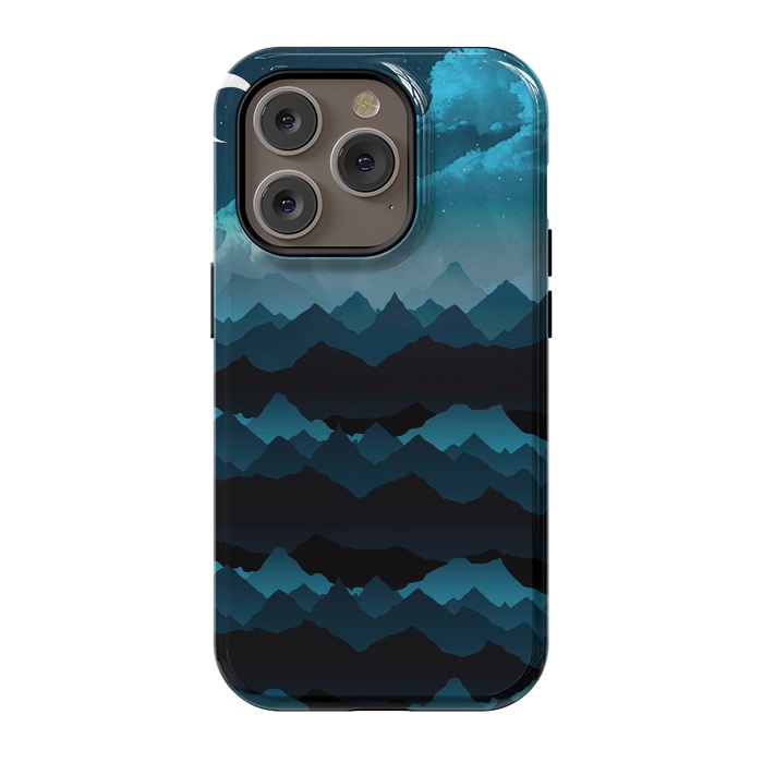 iPhone 14 Pro StrongFit Midnight Blue by Elizabeth Dioquinto
