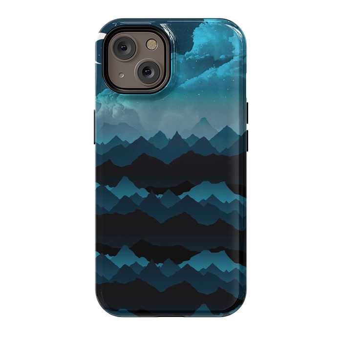 iPhone 14 StrongFit Midnight Blue by Elizabeth Dioquinto