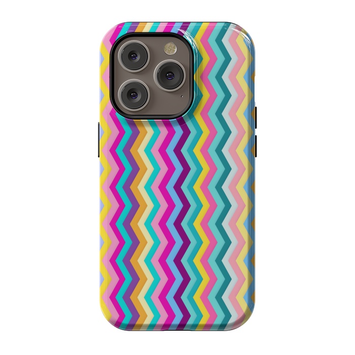 iPhone 14 Pro StrongFit Zigzag by Elizabeth Dioquinto