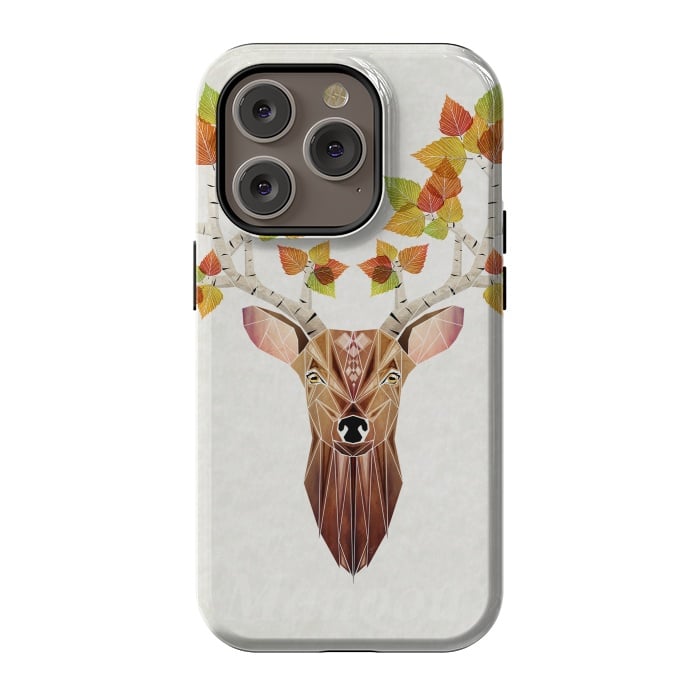 iPhone 14 Pro StrongFit deer autumn by Manoou