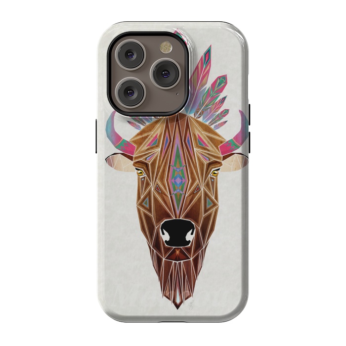 iPhone 14 Pro StrongFit bison by Manoou
