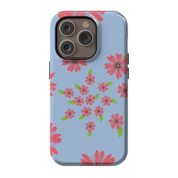 iPhone 14 Pro StrongFit Floral spiral by Rossy Villarreal