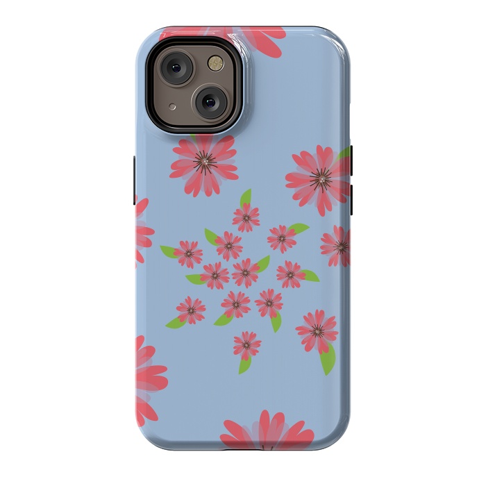 iPhone 14 StrongFit Floral spiral by Rossy Villarreal