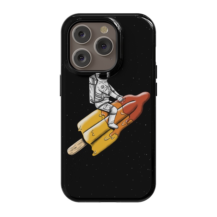 iPhone 14 Pro StrongFit Astronaut Melted Rocket by Coffee Man