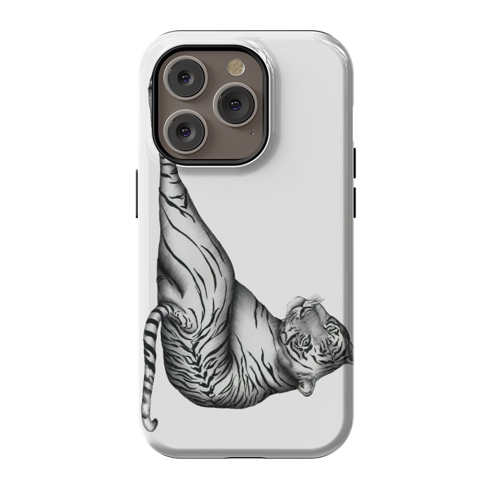 iPhone 14 Pro StrongFit The Hunter | Tiger by ECMazur 
