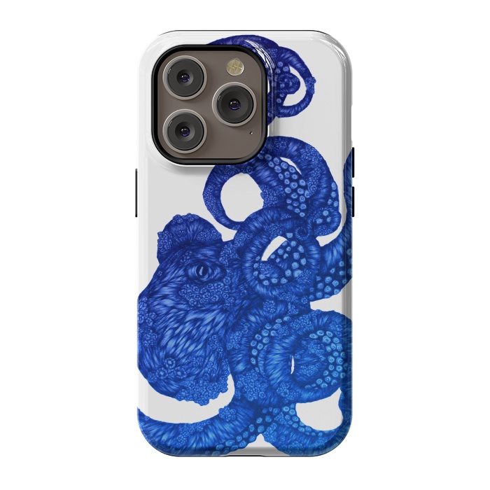 iPhone 14 Pro StrongFit Ombre Octopus by ECMazur 
