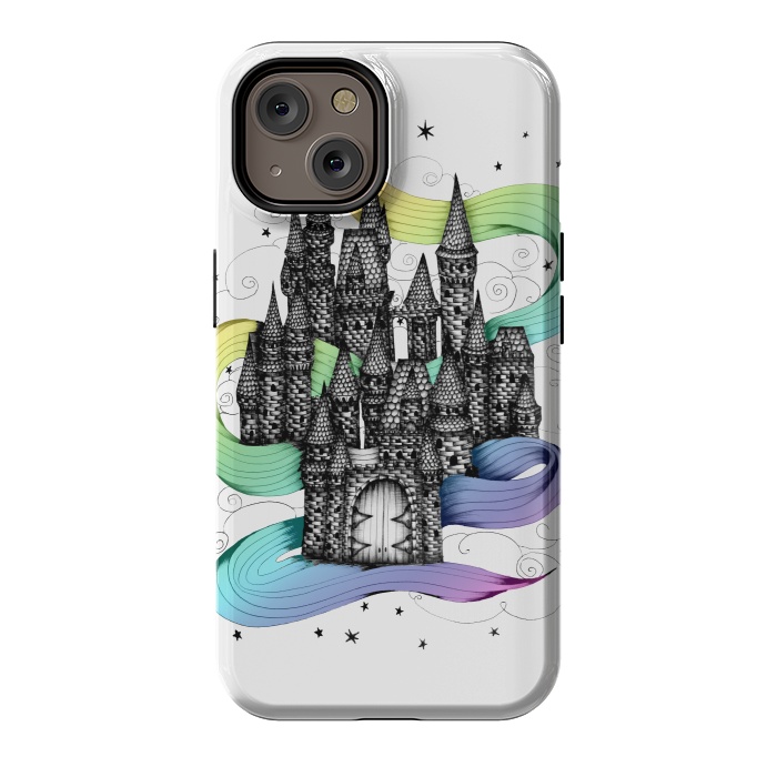 iPhone 14 StrongFit Super Magic Rainbow Dream Castle by ECMazur 